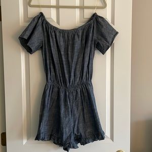 Soprano Blue demin color Romper Size M